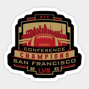 Nfc Champs 2023 49Ers Sticker